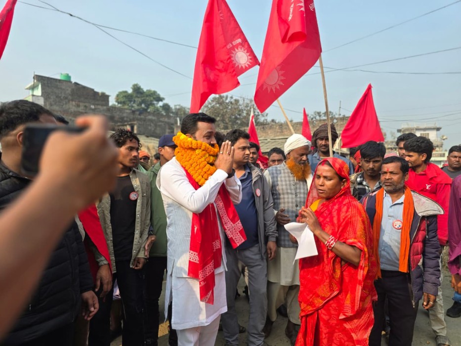 जगरनाथपुरमा प्रदीप यादवलाई भव्य स्वागत