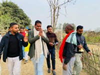 पर्साको  टिकुलियामा रास्वपा उम्मेदवार शुशील साह कानुको घरदैलो