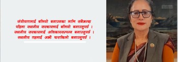 महिलालाई समानुपातिक निर्वाचन क्षेत्र आरक्षण गर्नुपर्छः सांसद सापकोटा