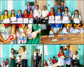 ओसिस माध्यमिक विद्यालयमा अन्तरसदन राखी बनाउने प्रतियोगिता सम्पन्न