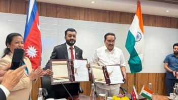 खानेपानीमन्त्री यादव र भारतिय जलशक्तिमन्त्री पाटीलद्धारा वासक्षेत्रको विकास सम्बन्धी समझदारीपत्रमा हस्ताक्षर