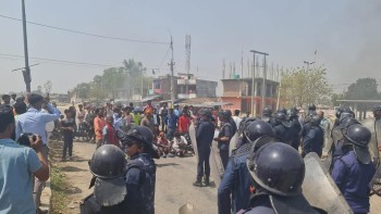 जनकपुरधाममा प्रदर्शनकारी र प्रहरीबीच झडप