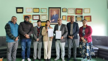 नेशनल मेडिकल कलेज र डि.ए.भी. आर.बी. केडिया स्कूलबीच स्वास्थ्य सेवा सहकार्य सम्झौता