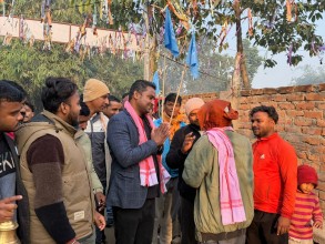 युवाको भरोसा जित्दै घरदैलो अभियानमा पर्सा–२ का रास्वपा उम्मेदवार सुशील कानु