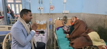 मधेश आन्दोलनका जिउँदो सहिद मुसी पटेलसँग रास्वपा उम्मेदवार शुशिल कानुको भेट, स्वास्थ्य अवस्थाबारे जानकारी