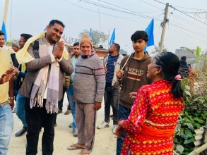 रोजगारी, कृषि र सुशासनको एजेन्डासहित रास्वपाको उम्मेदवार सुशीलको घरदैलो बारवा टाडीमा