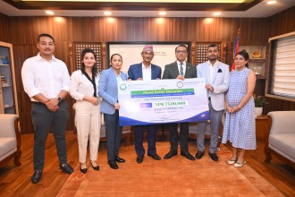 रसुवा बाढीपीडितका लागि नेशनल मेडिकल कलेज र नेपाल मेडिकल कलेजको संयुक्त पहल, ७५ लाख रुपैयाँ सहयोग